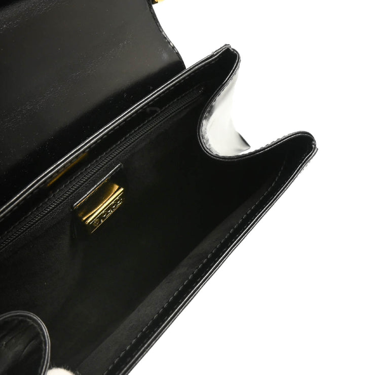 Gucci Black Leather Bow Shoulder Bag
