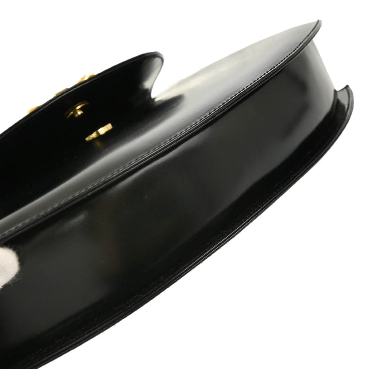 Gucci Black Leather Bow Shoulder Bag