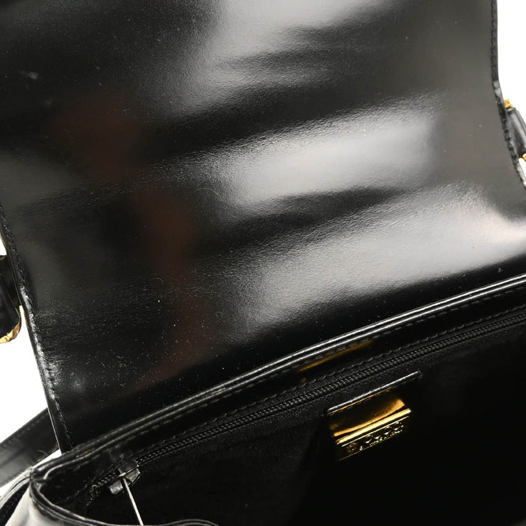 Gucci Black Leather Bow Shoulder Bag