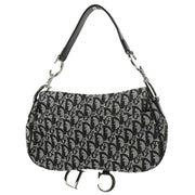Christian Dior 2002 Black Double Saddle Handbag