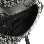 Christian Dior 2002 Black Double Saddle Handbag