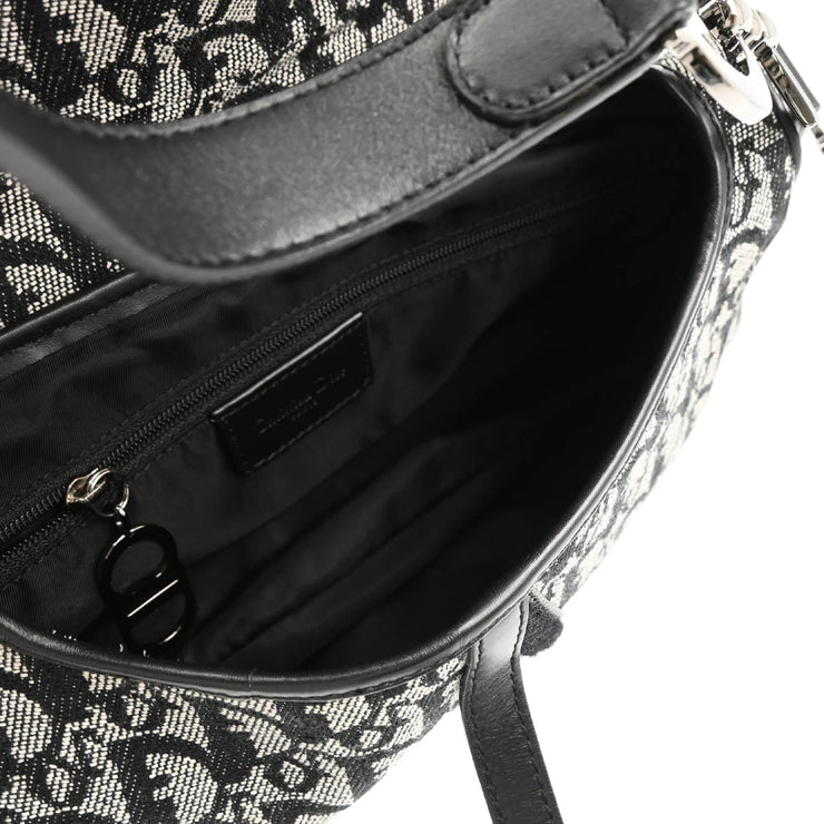 Christian Dior 2002 Black Double Saddle Handbag