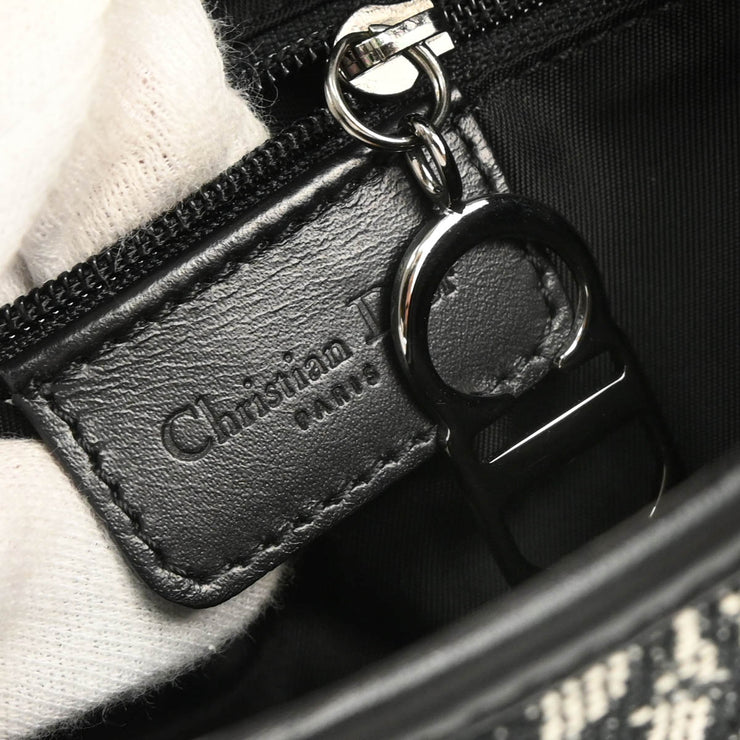 Christian Dior 2002 Black Double Saddle Handbag