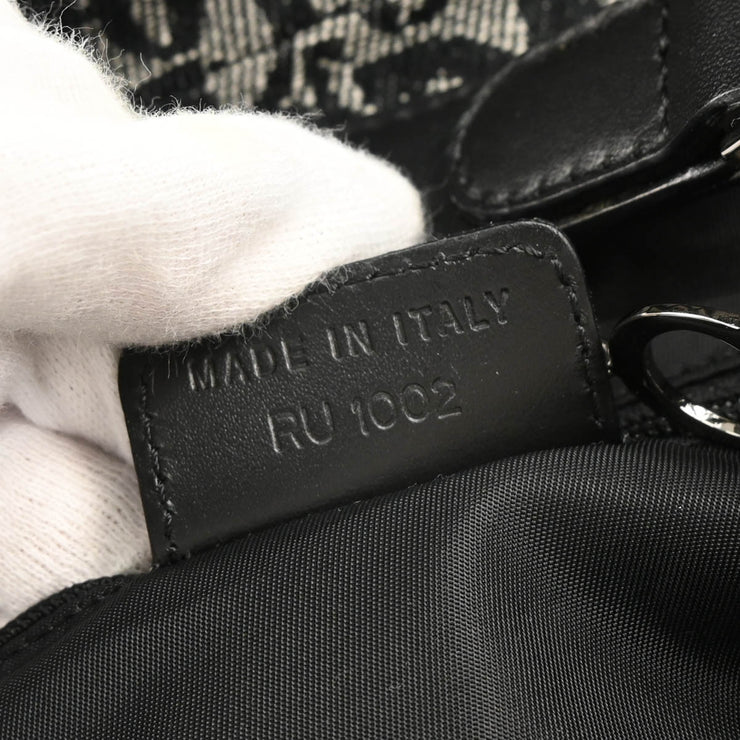 Christian Dior 2002 Black Double Saddle Handbag