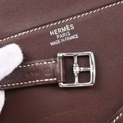 Hermes 2007 Havane Swift Kelly Flat 35 Retourne 2way Shoulder Handbag