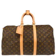 Louis Vuitton 1999 Monogram Keepall 45 Travel Duffle Handbag M41428