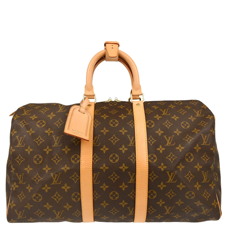 Louis Vuitton 1999 Monogram Keepall 45 Travel Duffle Handbag M41428