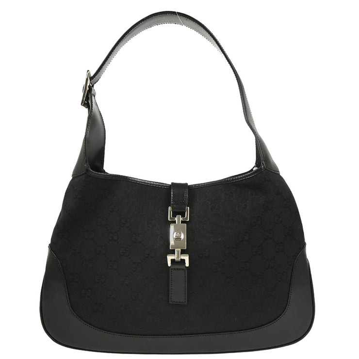 Gucci Black GG Jackie Handbag