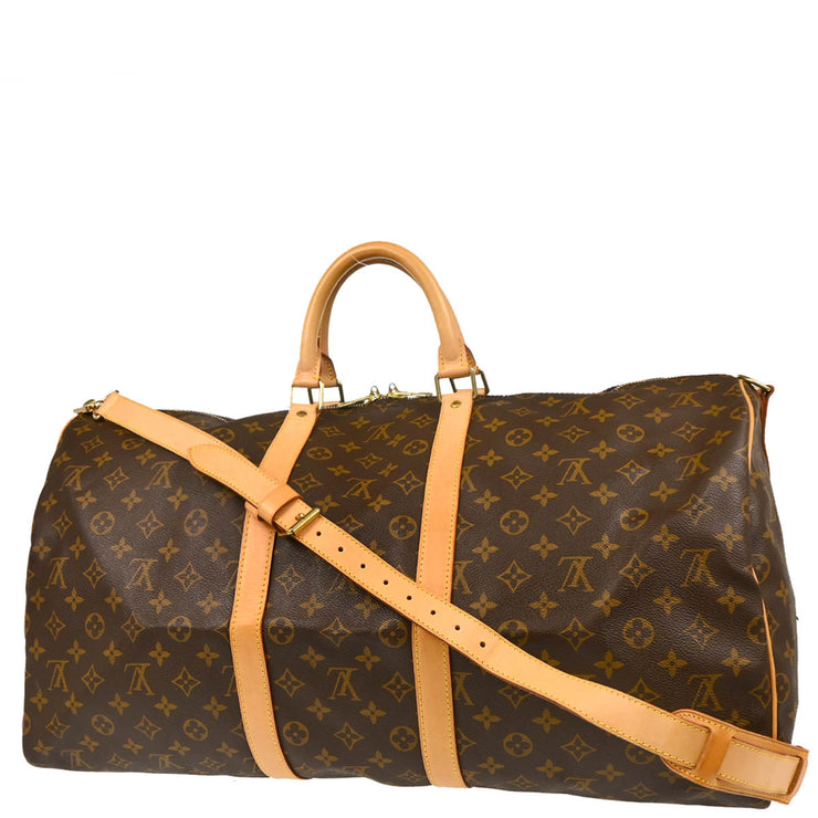 Louis Vuitton 2000 Monogram Keepall Bandouliere 55 Duffle Bag M41414