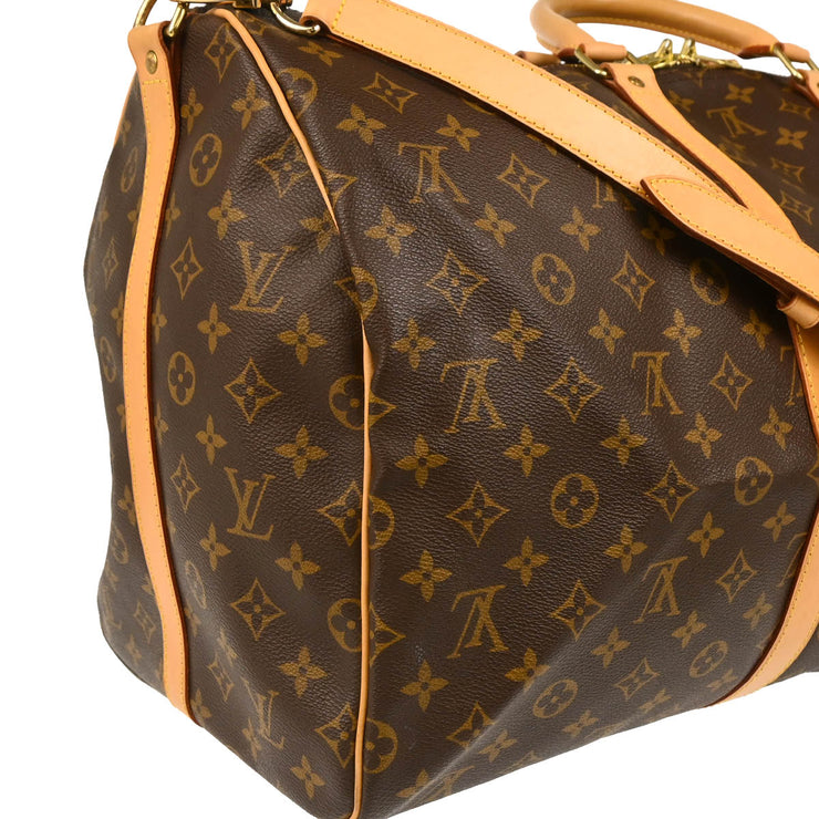 Louis Vuitton 2000 Monogram Keepall Bandouliere 55 Duffle Bag M41414