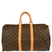 Louis Vuitton 2002 Monogram Keepall 45 Travel Duffle Handbag M41428