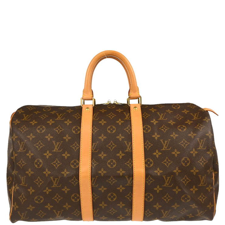Louis Vuitton 2002 Monogram Keepall 45 Travel Duffle Handbag M41428
