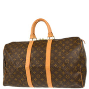 Louis Vuitton 2002 Monogram Keepall 45 Travel Duffle Handbag M41428