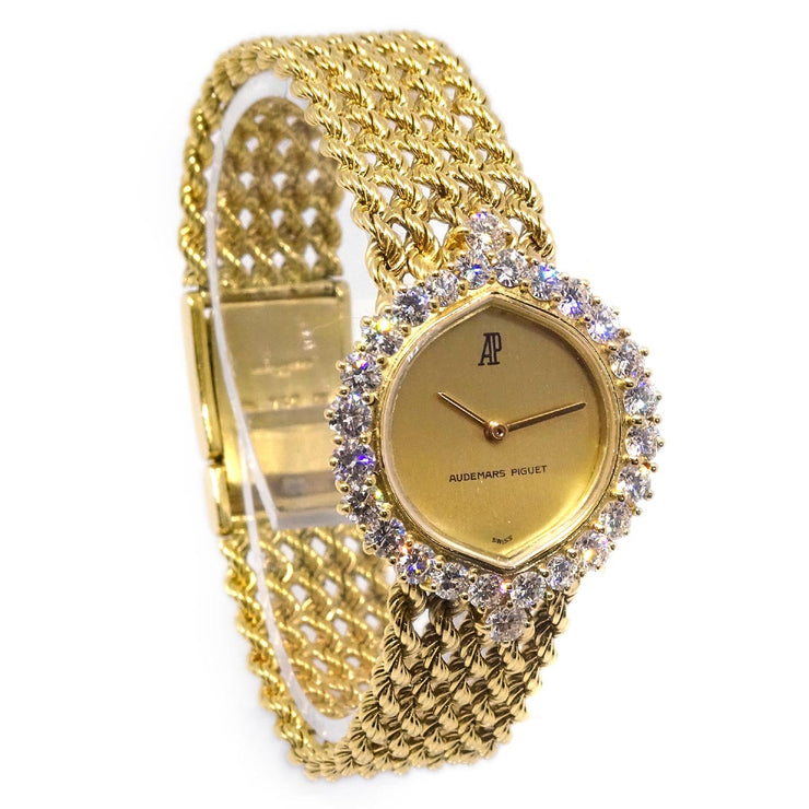 Audemars Piguet YG Diamond Manual-winding Watch 18KYG