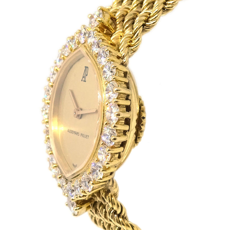 Audemars Piguet YG Diamond Manual-winding Watch 18KYG