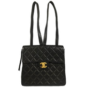 Chanel 1994-1996 Black Lambskin Backpack