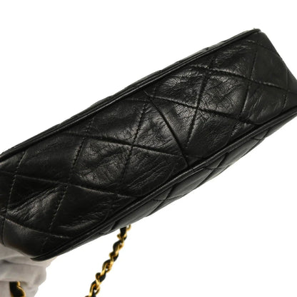 Chanel 1989-1991 Black Lambskin Camera Bag Mini