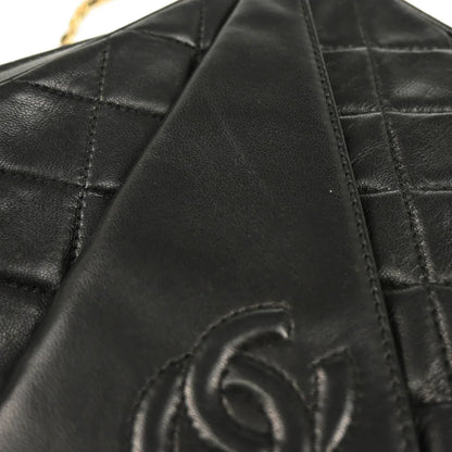 Chanel 1989-1991 Black Lambskin Camera Bag Mini