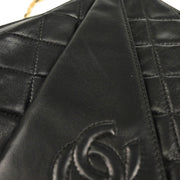 Chanel 1989-1991 Black Lambskin Camera Bag Mini