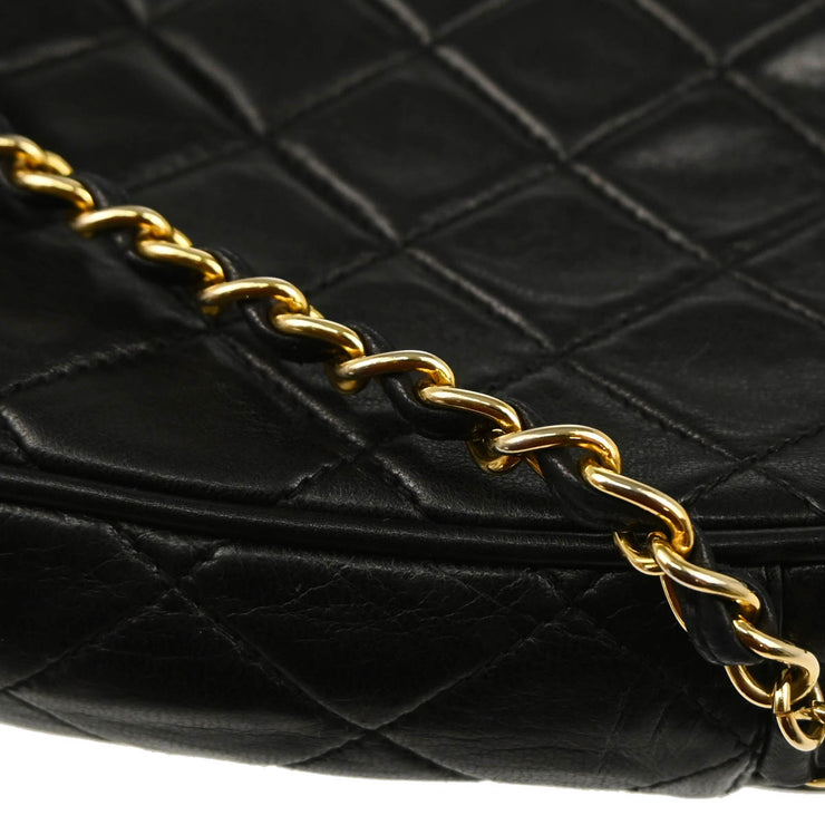 Chanel 1989-1991 Black Lambskin Camera Bag Mini