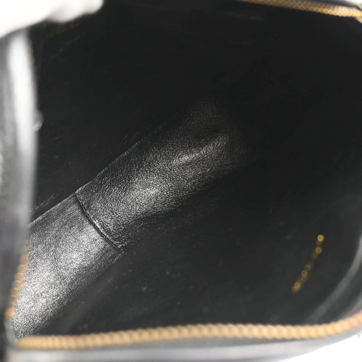Chanel 1989-1991 Black Lambskin Camera Bag Mini