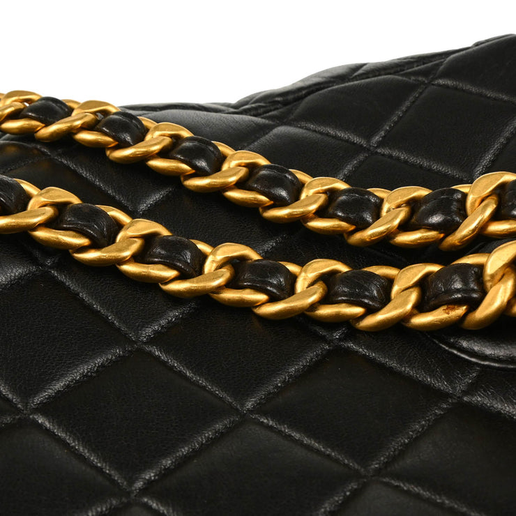 Chanel 1994-1996Black Lambskin Large Duma Backpack