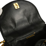 Chanel 1994-1996Black Lambskin Large Duma Backpack