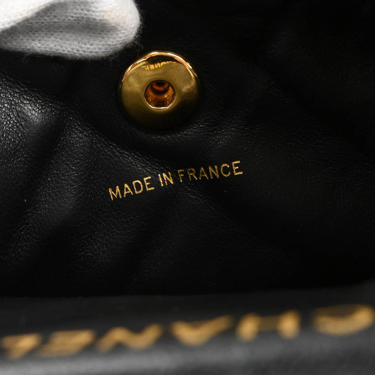 Chanel 1994-1996Black Lambskin Large Duma Backpack