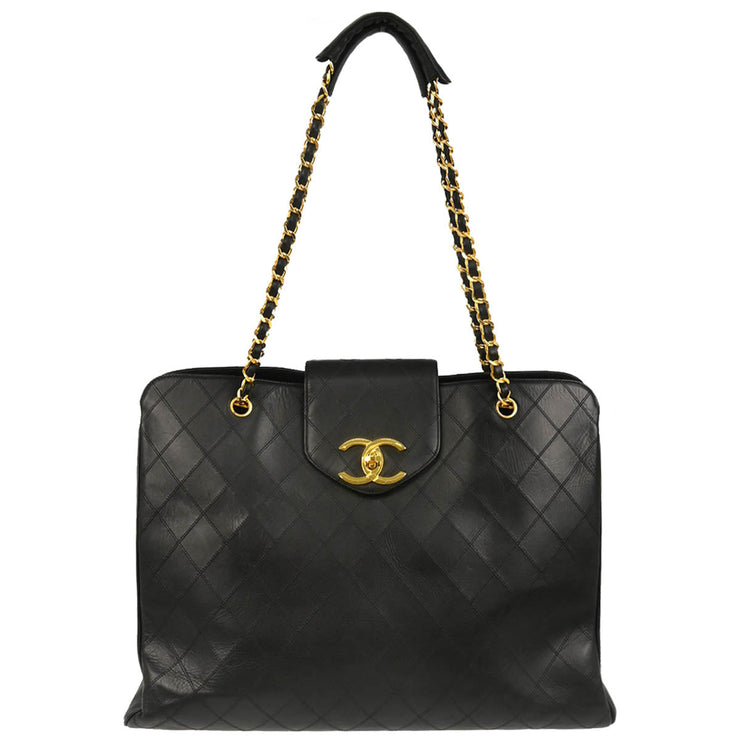Chanel Black Lambskin Bicolore Supermodel Shoulder Bag