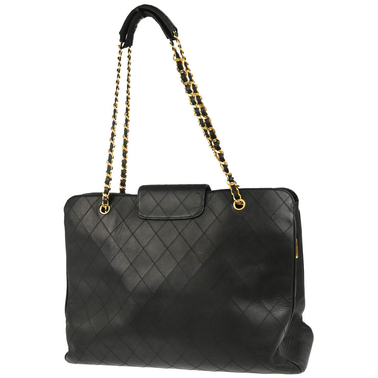 Chanel Black Lambskin Bicolore Supermodel Shoulder Bag