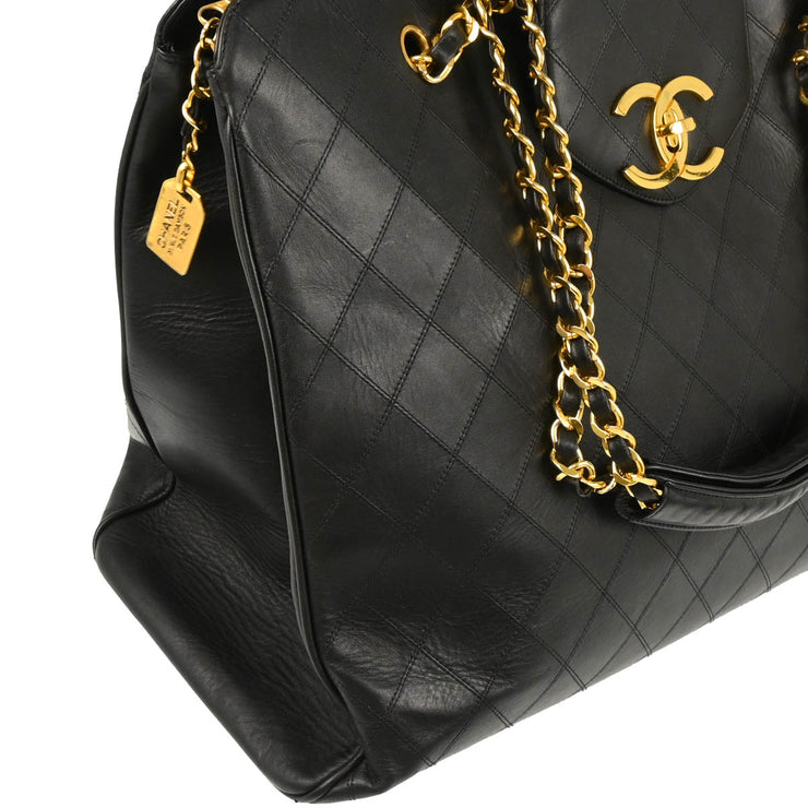 Chanel Black Lambskin Bicolore Supermodel Shoulder Bag