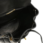 Chanel Black 1991-1994 Lambskin Large Duma Backpack
