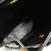 Chanel Black 1991-1994 Lambskin Large Duma Backpack