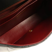 Chanel 1994-1996 Black Lambskin Medium Diana Shoulder Bag