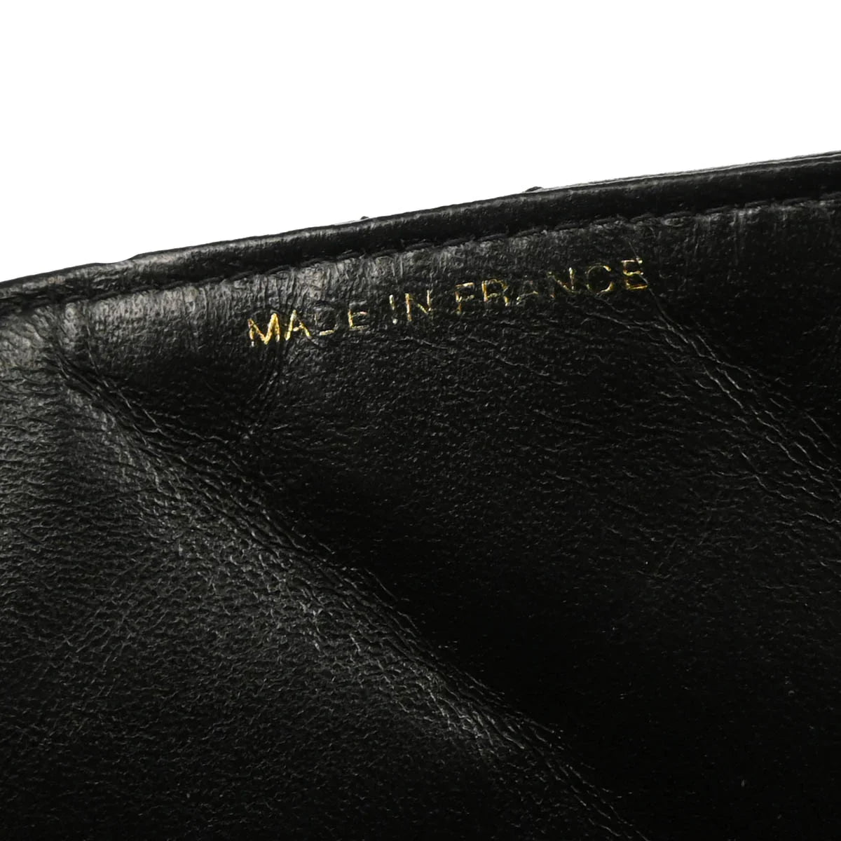 Chanel 1996-1997 Black Lambskin Straight Flap Shoulder Bag