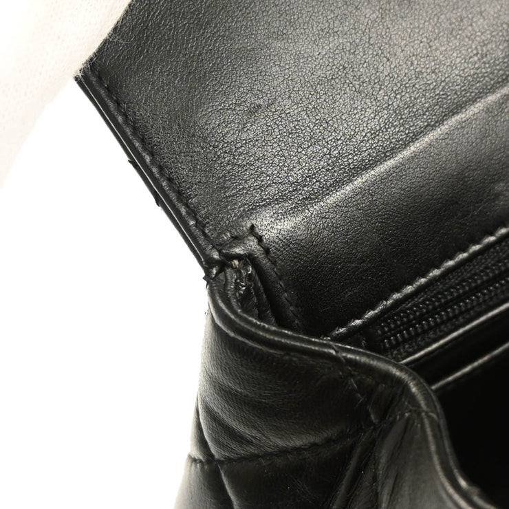 Chanel 1996-1997 Black Lambskin Top Handle Handbag