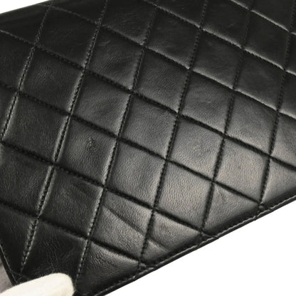 Chanel 2005-2006 Black Lambskin Turnlock Small Full Flap Shoulder Bag