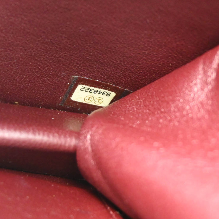 Chanel 2005-2006 Black Lambskin Turnlock Small Full Flap Shoulder Bag