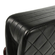 Chanel 1986-1988 Black Lambskin Single Flap Shoulder Bag