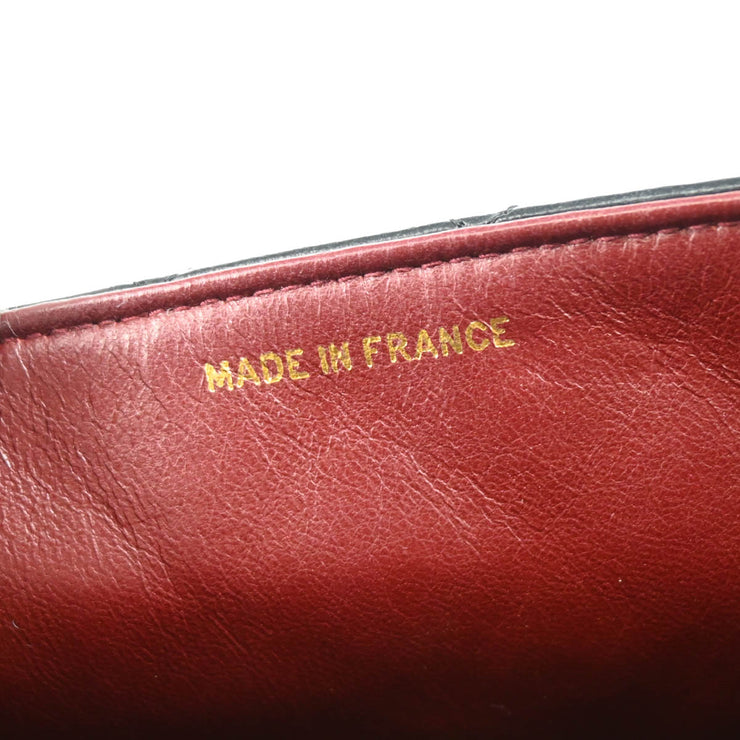 Chanel 1989-1991Black Lambskin Mini Classic Square Flap Shoulder Bag 17