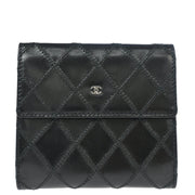 Chanel 2009-2010 Black Lambskin Bicolore Wallet