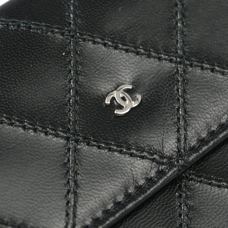 Chanel 2009-2010 Black Lambskin Bicolore Wallet