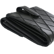 Chanel 2009-2010 Black Lambskin Bicolore Wallet
