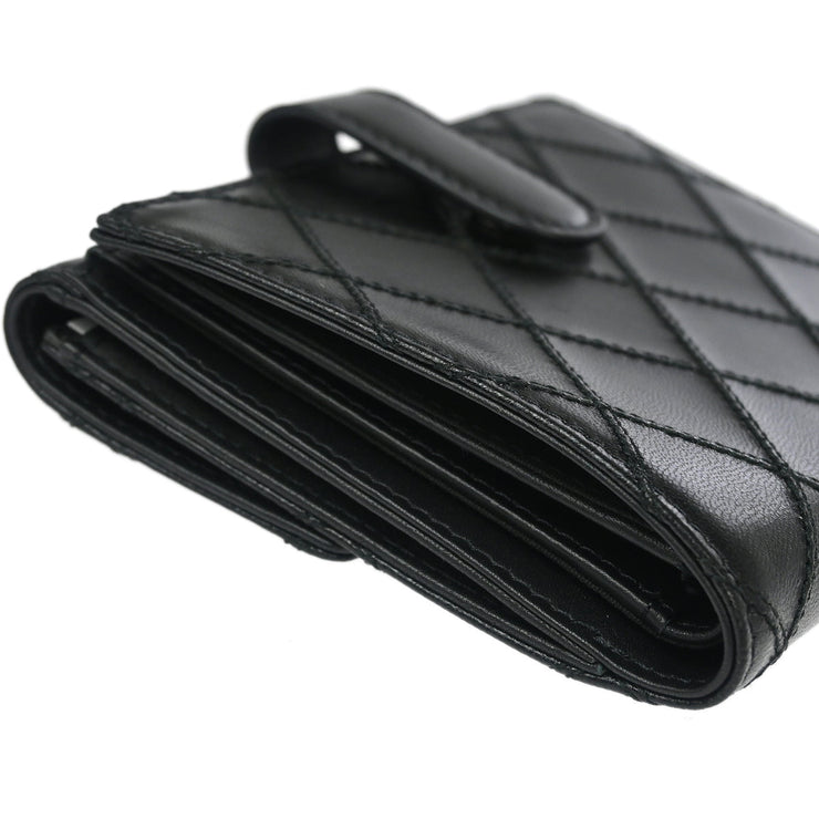 Chanel 2009-2010 Black Lambskin Bicolore Wallet
