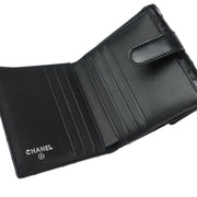 Chanel 2009-2010 Black Lambskin Bicolore Wallet