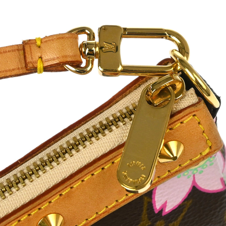 Louis Vuitton 2003 Cherry Blossom Pochette Accessoires Handbag M92006