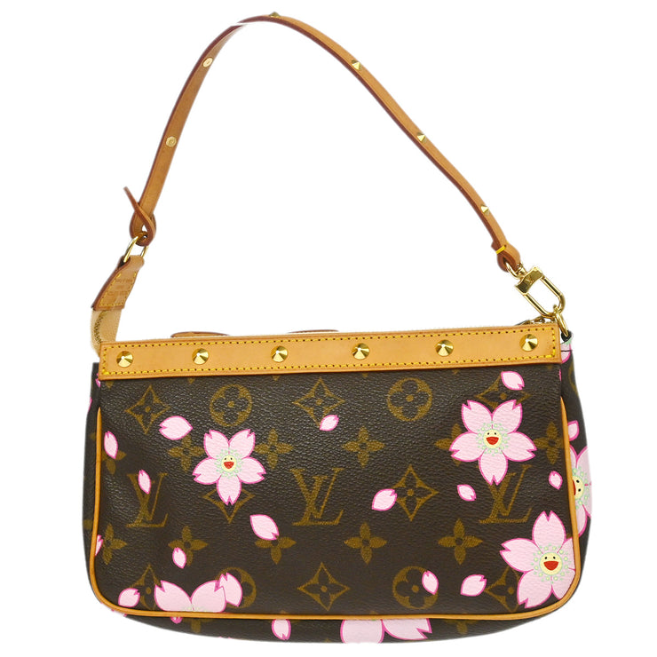 Louis Vuitton 2003 Cherry Blossom Pochette Accessoires Handbag M92006