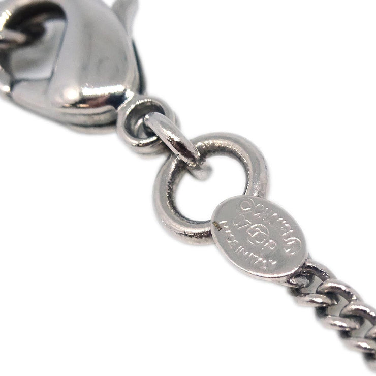 Chanel Pendant Necklace Key Padlock Silver Pink 07P