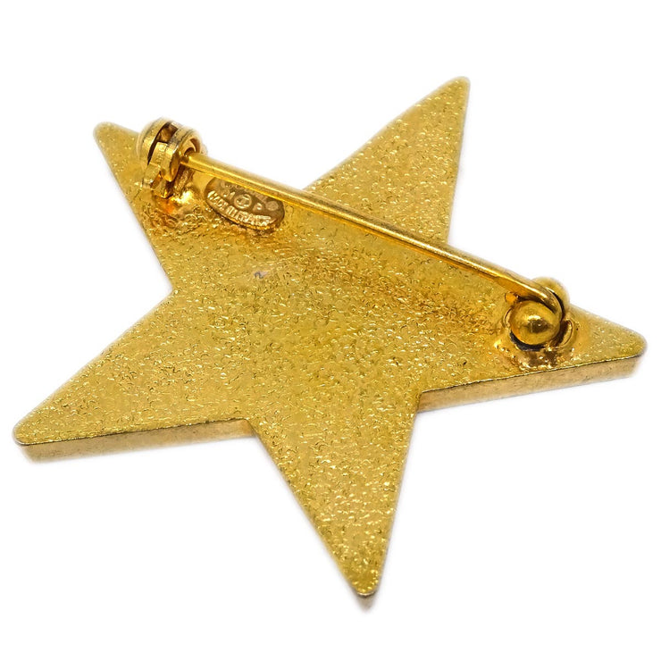 Chanel Star Brooch Pin White 01P