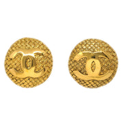 Chanel Button Earrings Clip-On Gold 29/2863